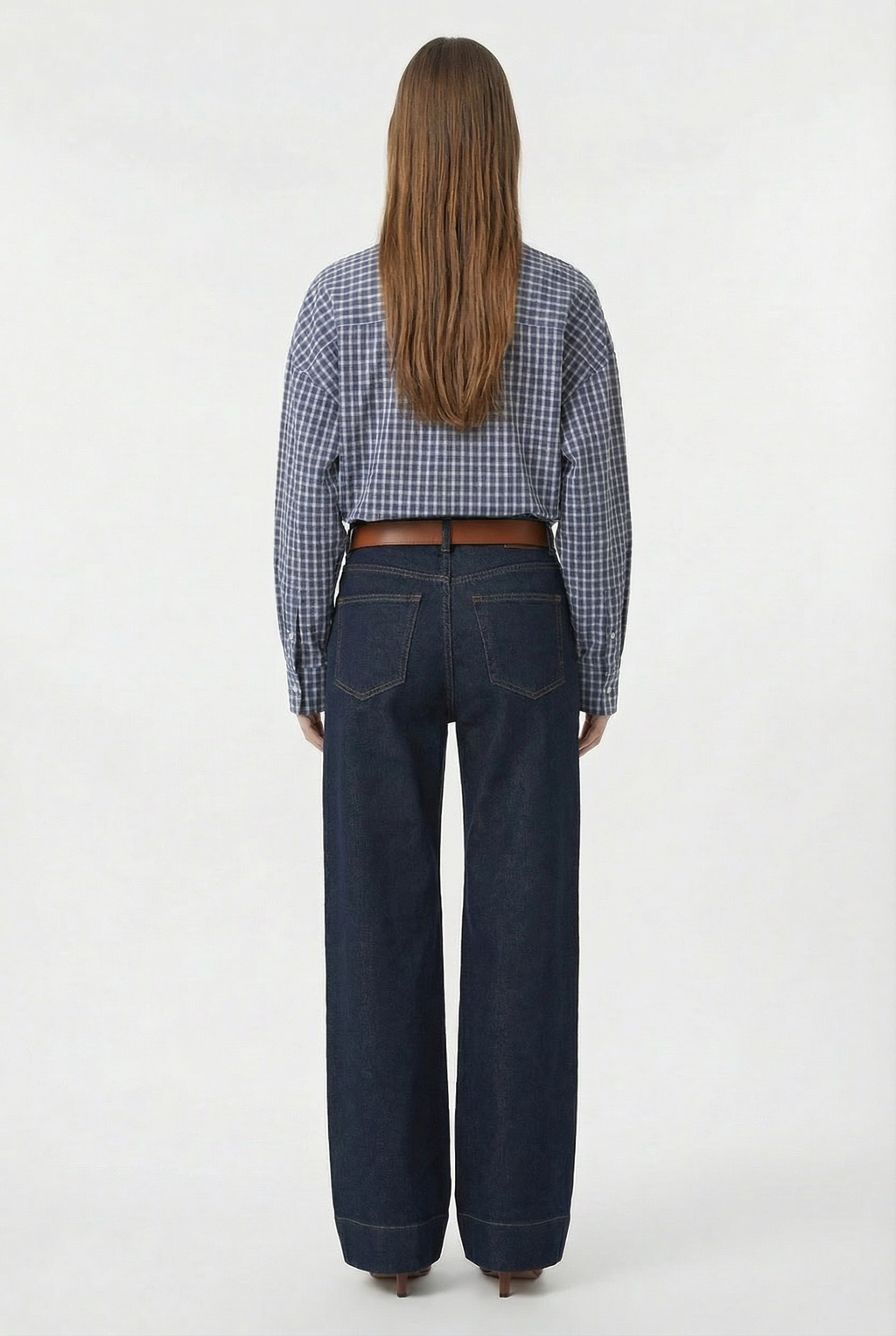 Geruite Blouse Dames – Losvallende Streetwear Blouse met Zakken