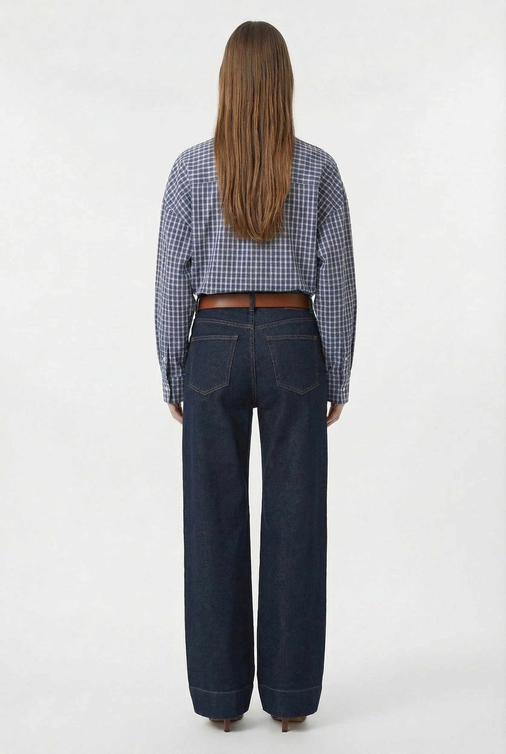 Geruite Blouse Dames – Losvallende Streetwear Blouse met Zakken