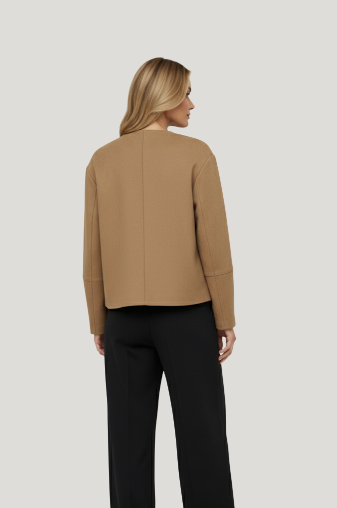 Dames suède-look varsity bomber – warm