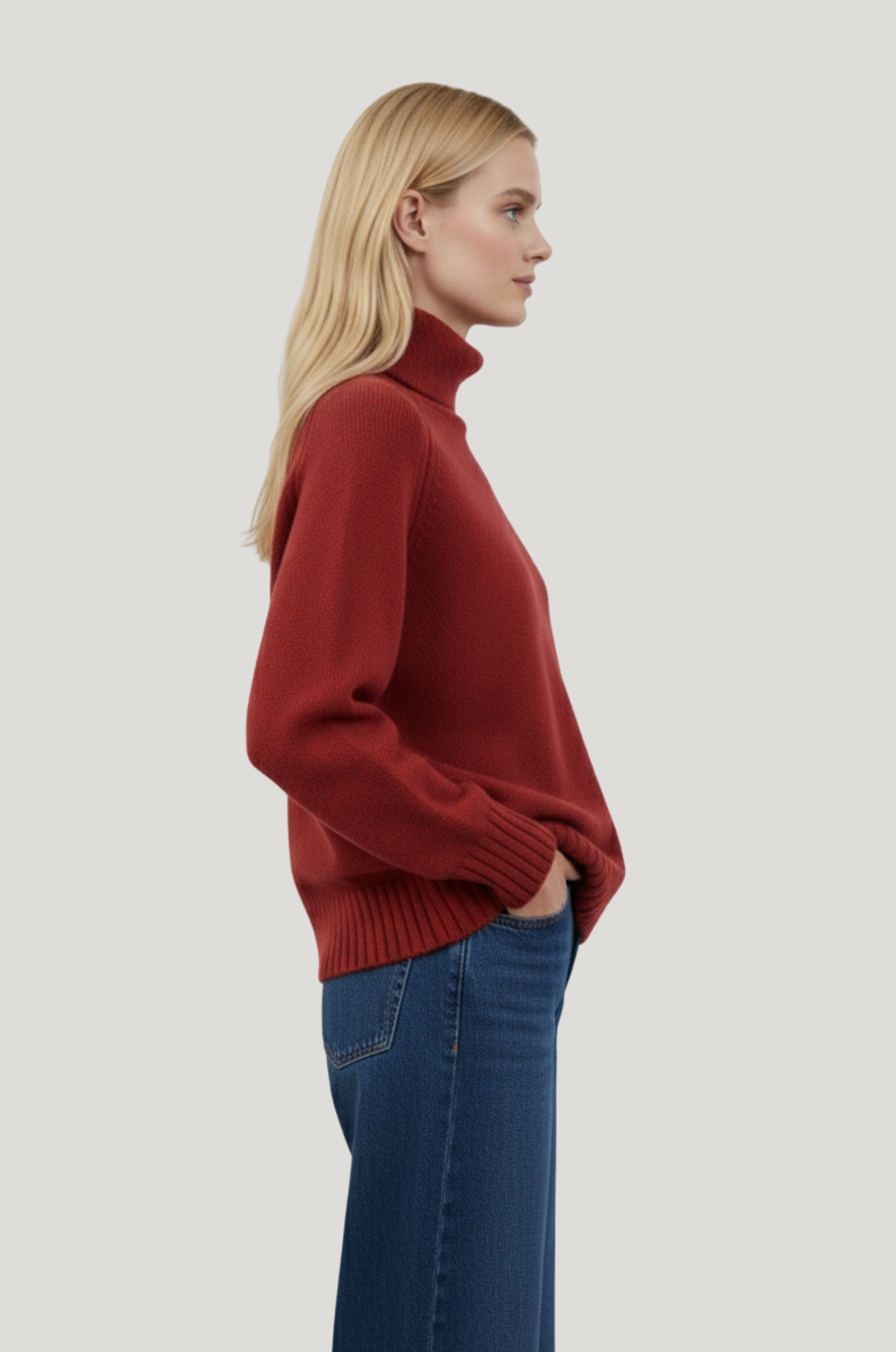 Dames kasjmier feeling coltrui – warm & loose fit