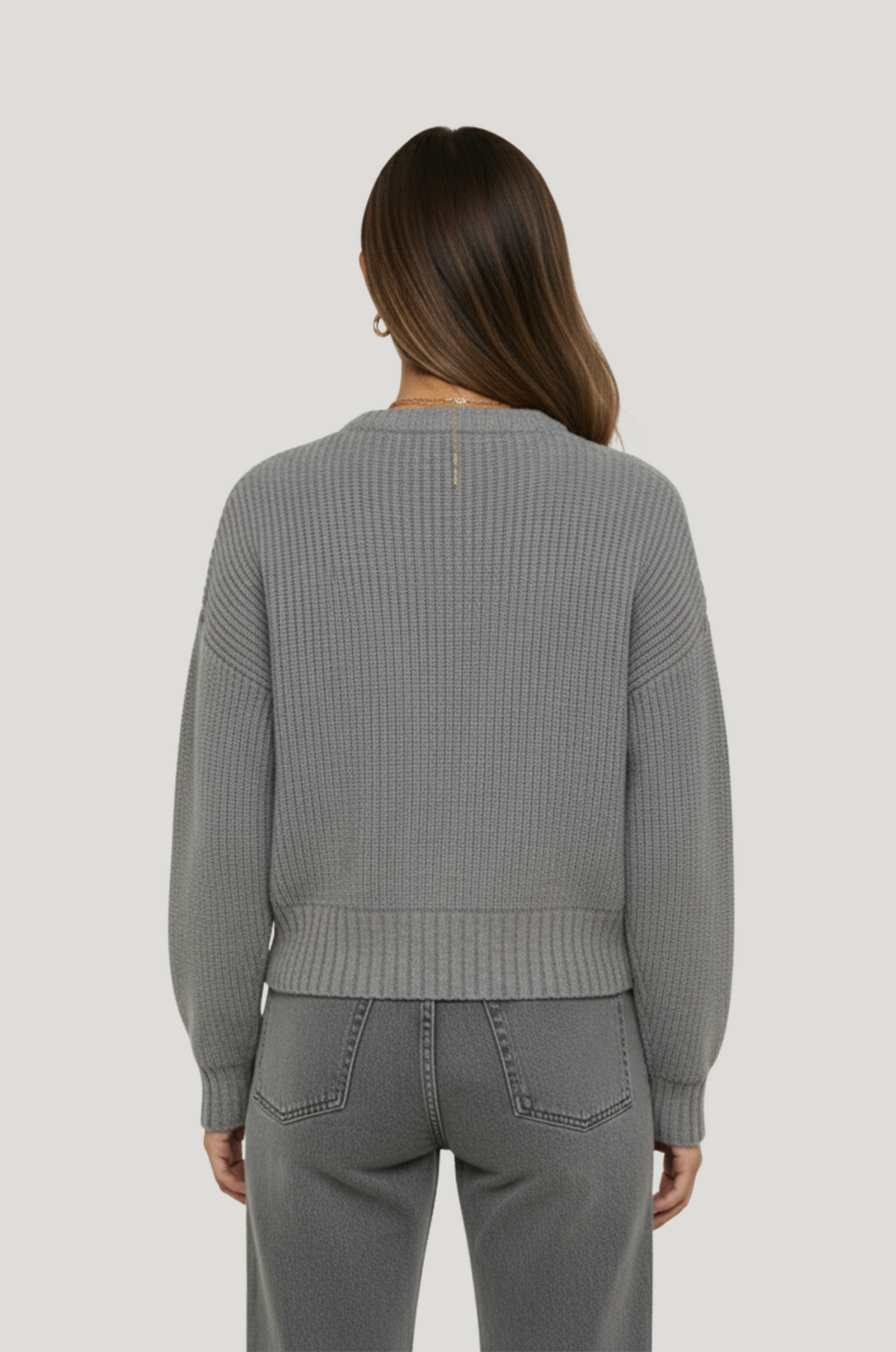 Gebreid vest dames – met rits, loose fit