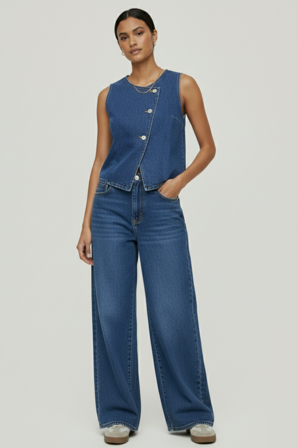 Denim set dames – heavy & 90s minimal