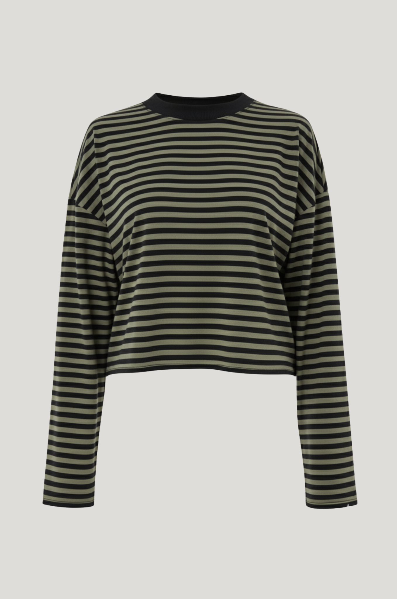 Gestreept longsleeve – loose fit, stretch