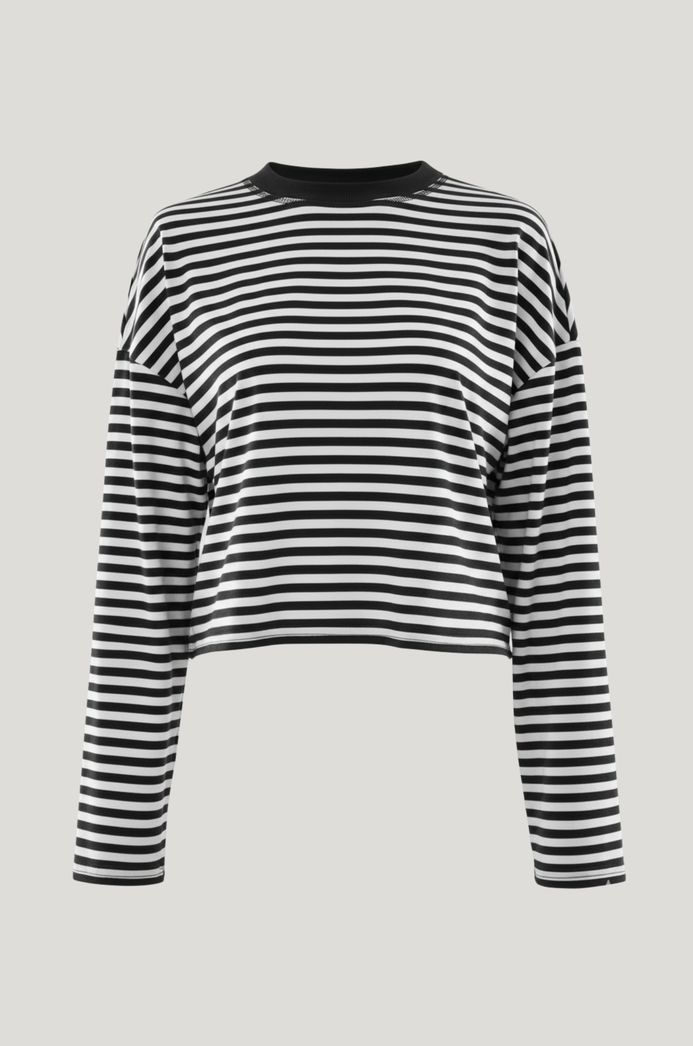 Gestreept longsleeve – loose fit, stretch