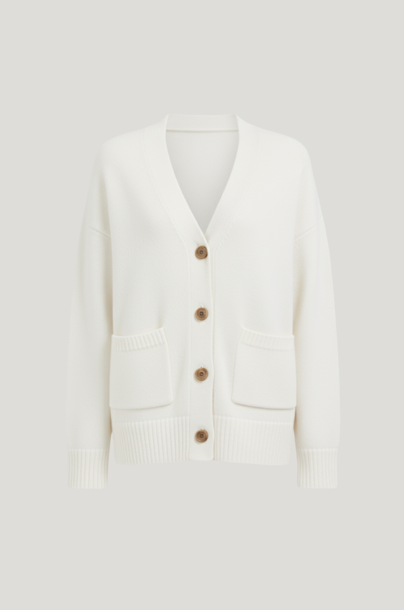 Dames gebreid vest – V-hals, quiet luxury