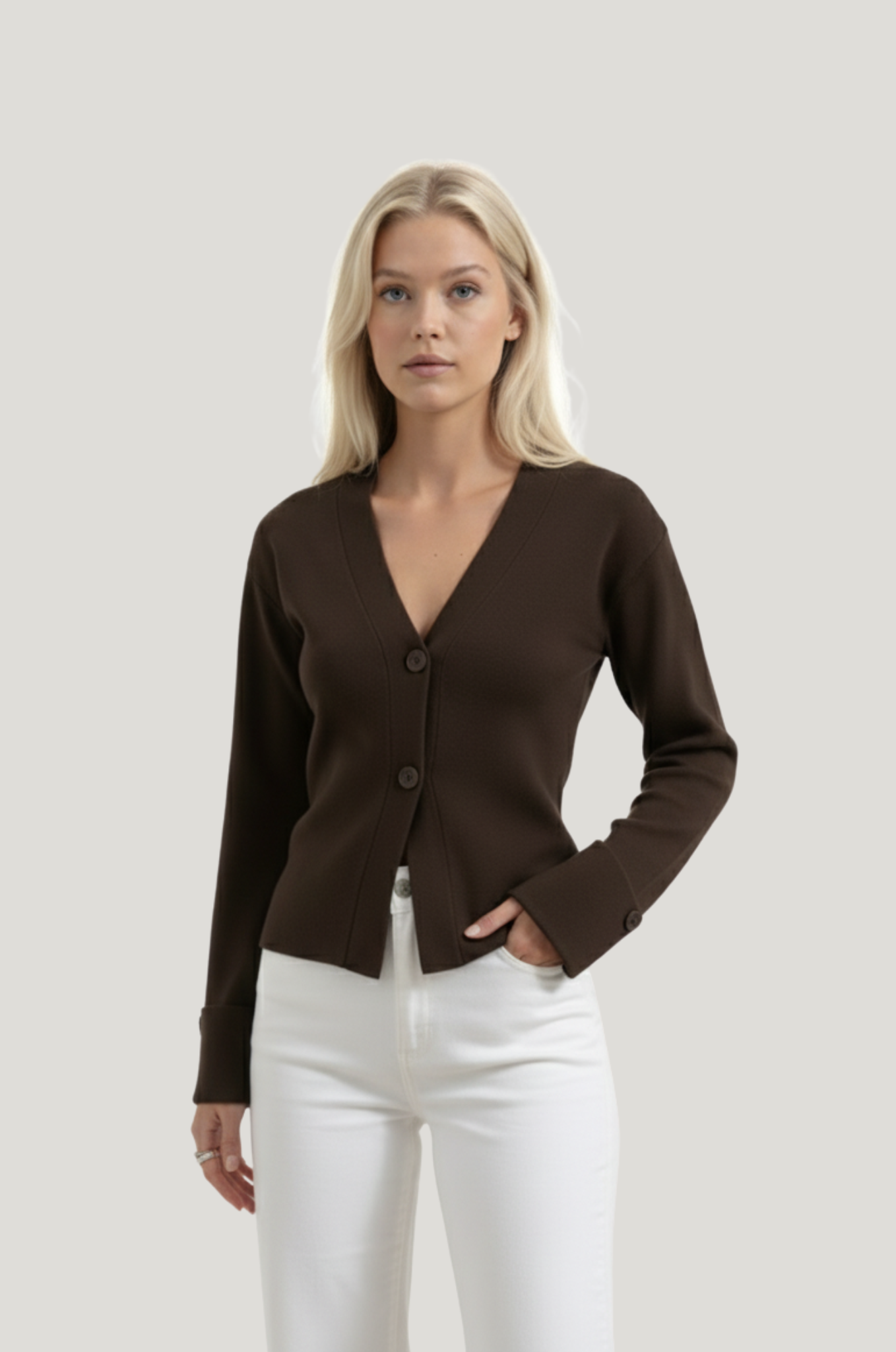 Getailleerd V-hals vest – tailored fit