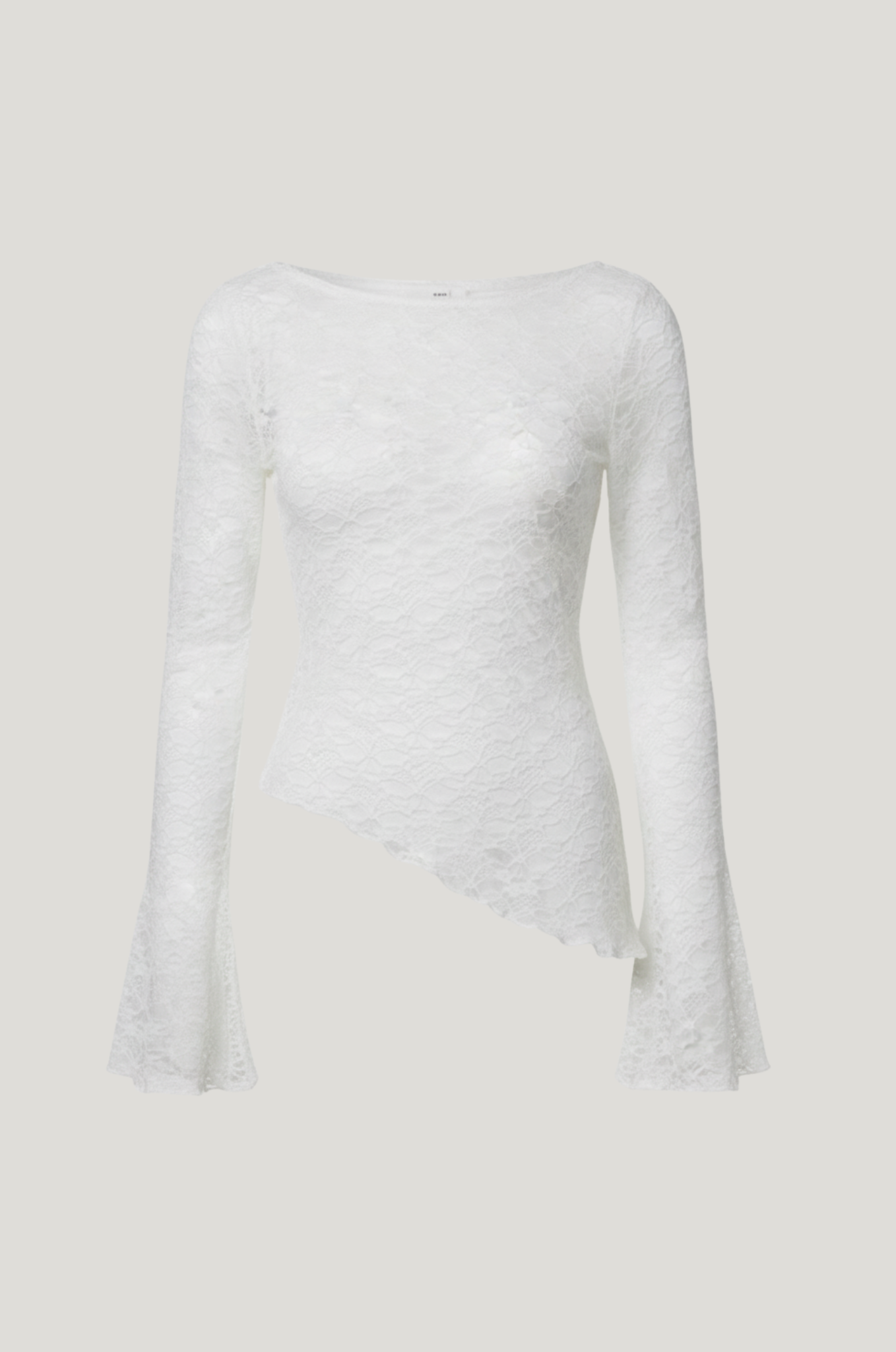 Kanten longsleeve top – asymmetrische zoom