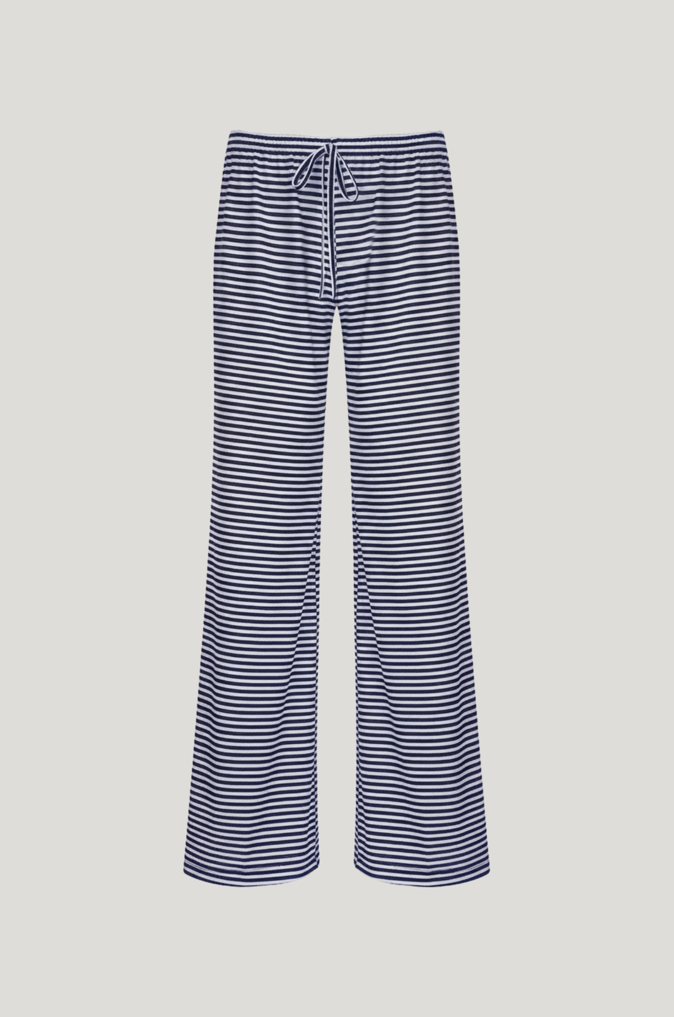 Lage taille wijde broek – gestreept & comfy