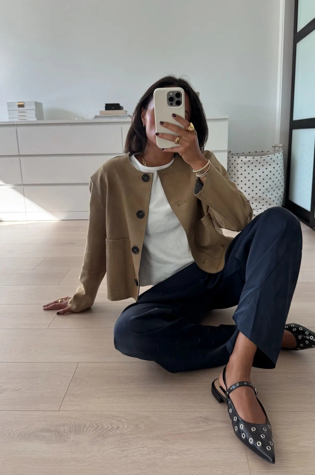 Dames suède-look varsity bomber – warm