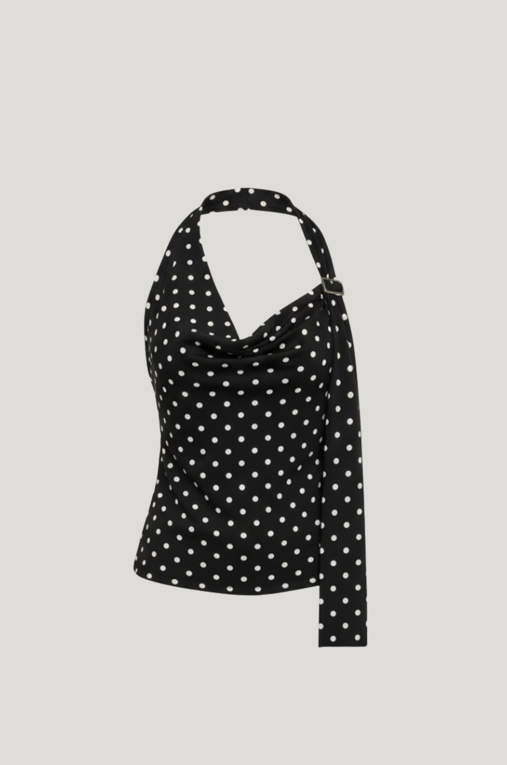 Polka dot halter crop top – open rug
