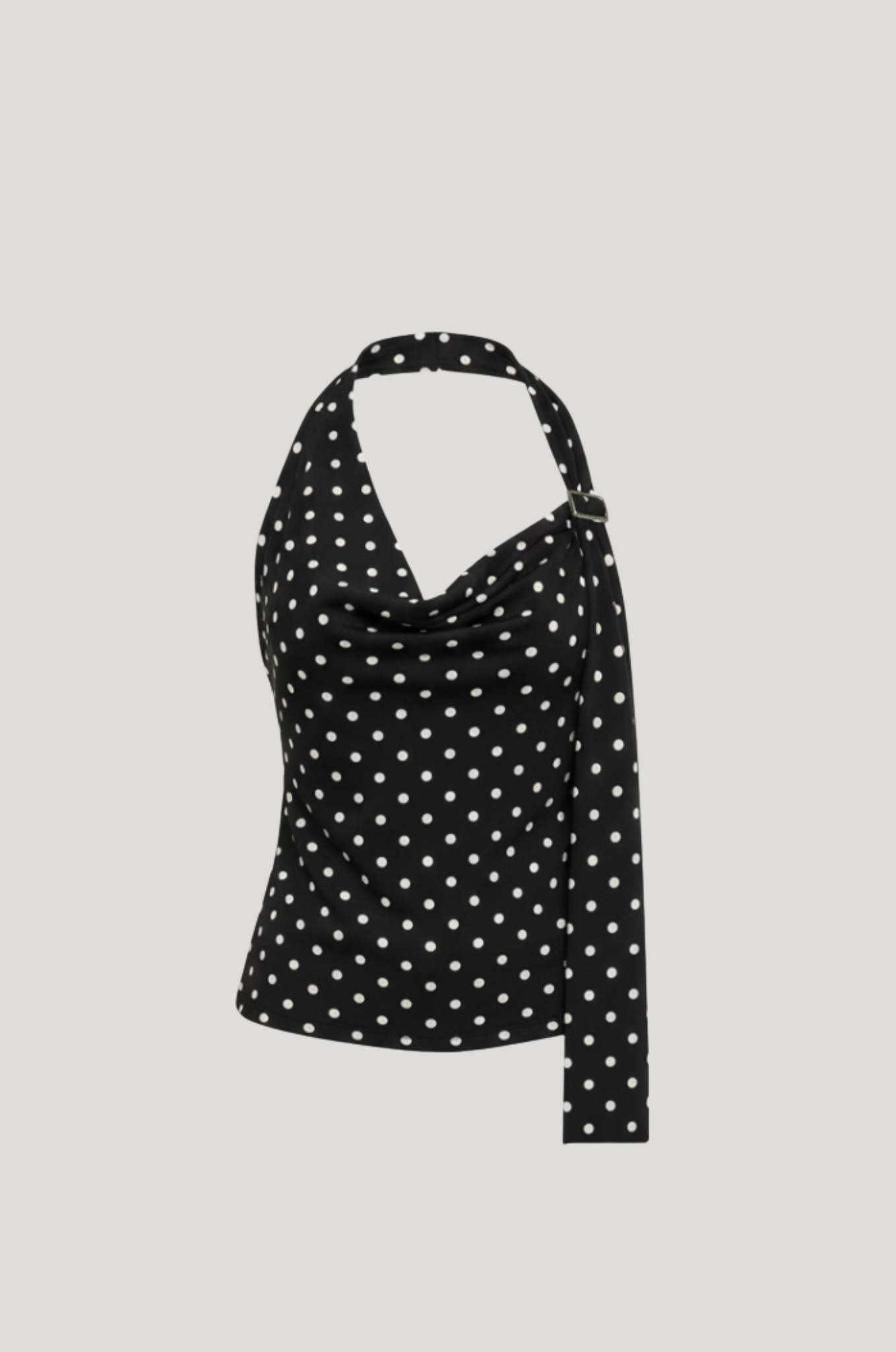 Polka dot halter crop top – open rug
