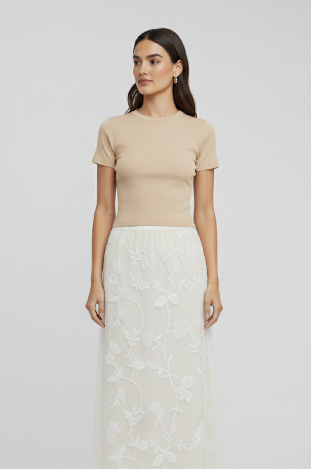 Fitted T-shirt dames – zacht & stretch