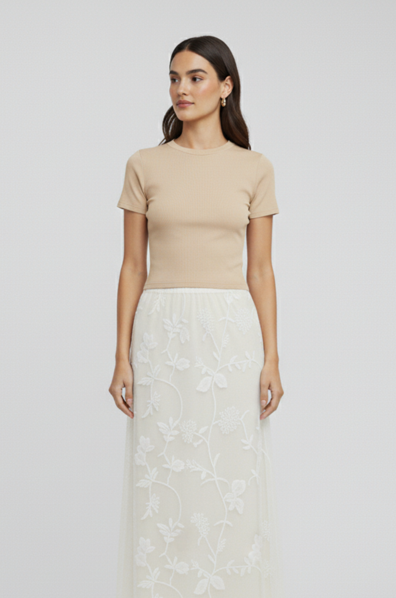 Fitted T-shirt dames – zacht & stretch