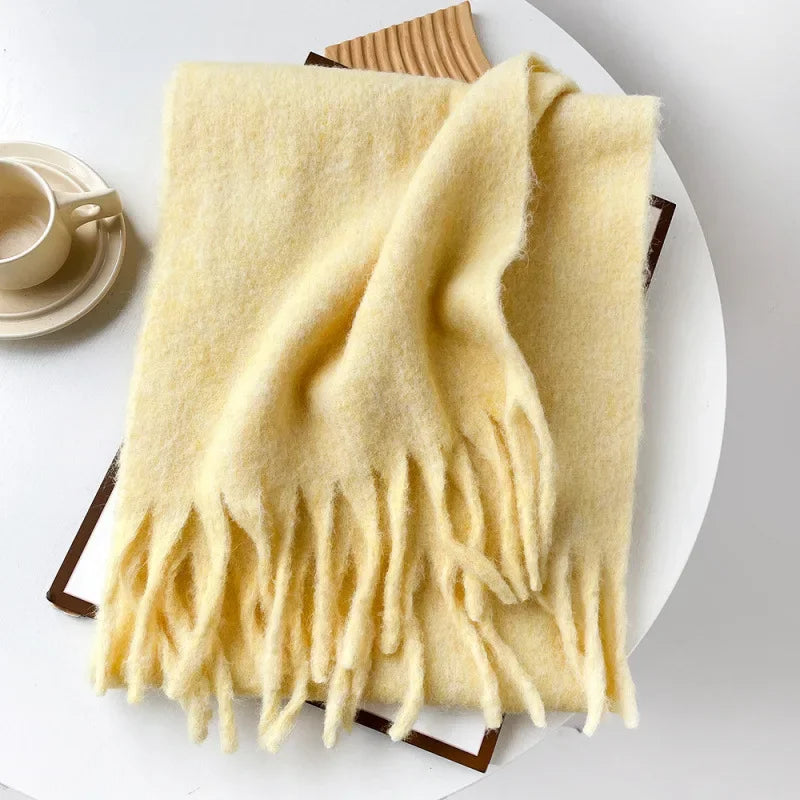 Zachte wintersjaal – wolmix, warm & zacht