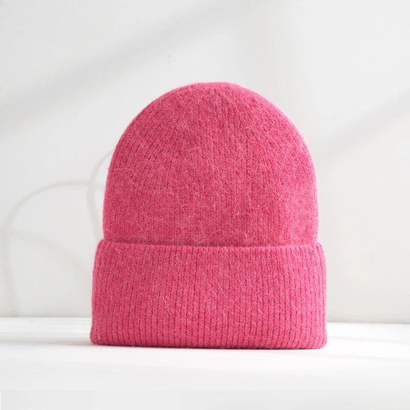 Zachte angora beanie – warm & zacht