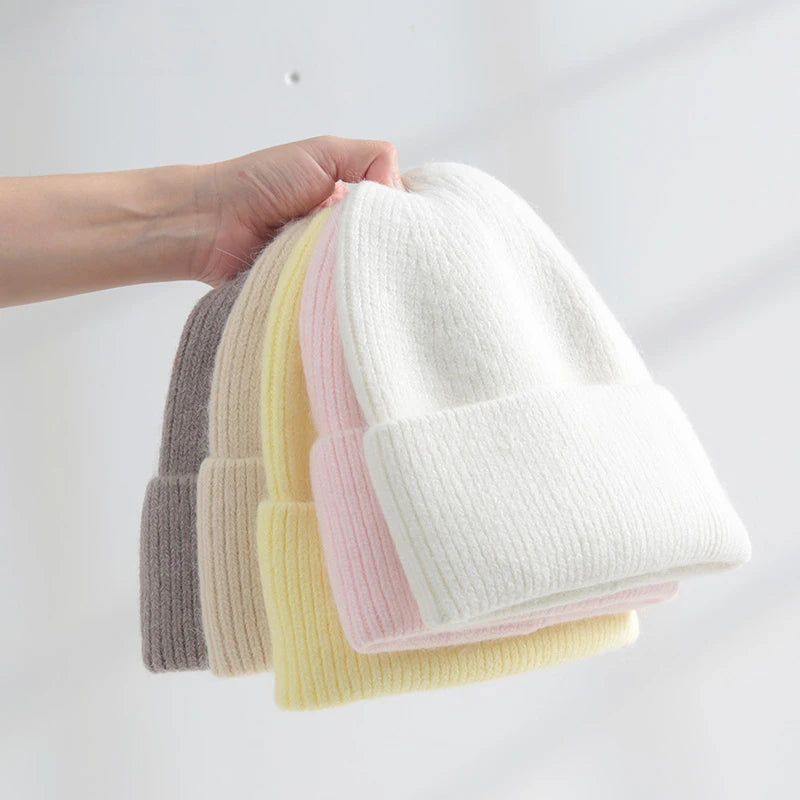 Zachte angora beanie – warm & zacht