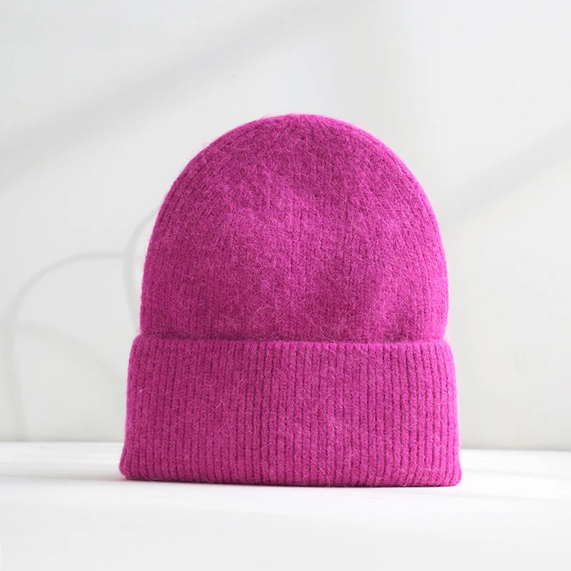 Zachte angora beanie – warm & zacht