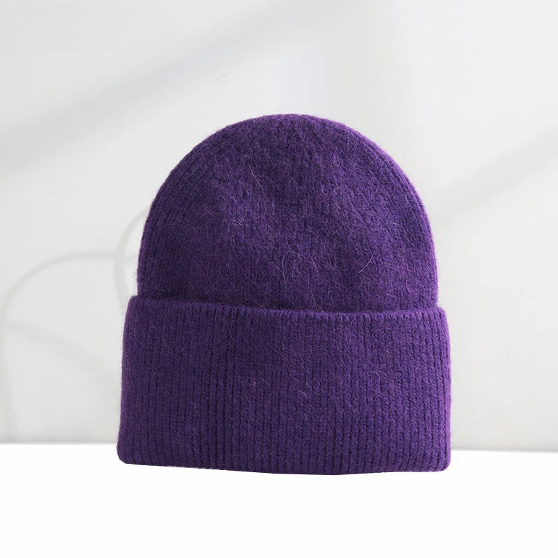 Zachte angora beanie – warm & zacht