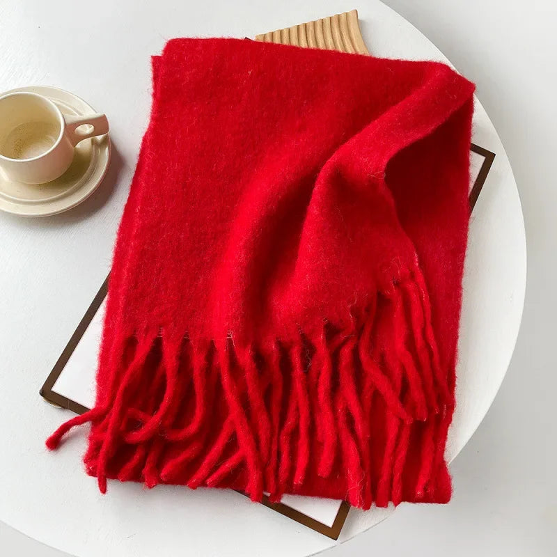 Zachte wintersjaal – wolmix, warm & zacht