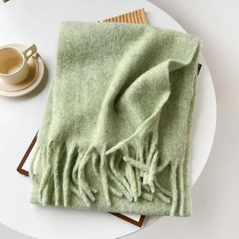 Zachte wintersjaal – wolmix, warm & zacht