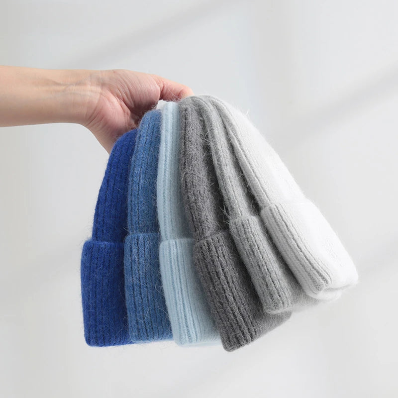 Zachte angora beanie – warm & zacht