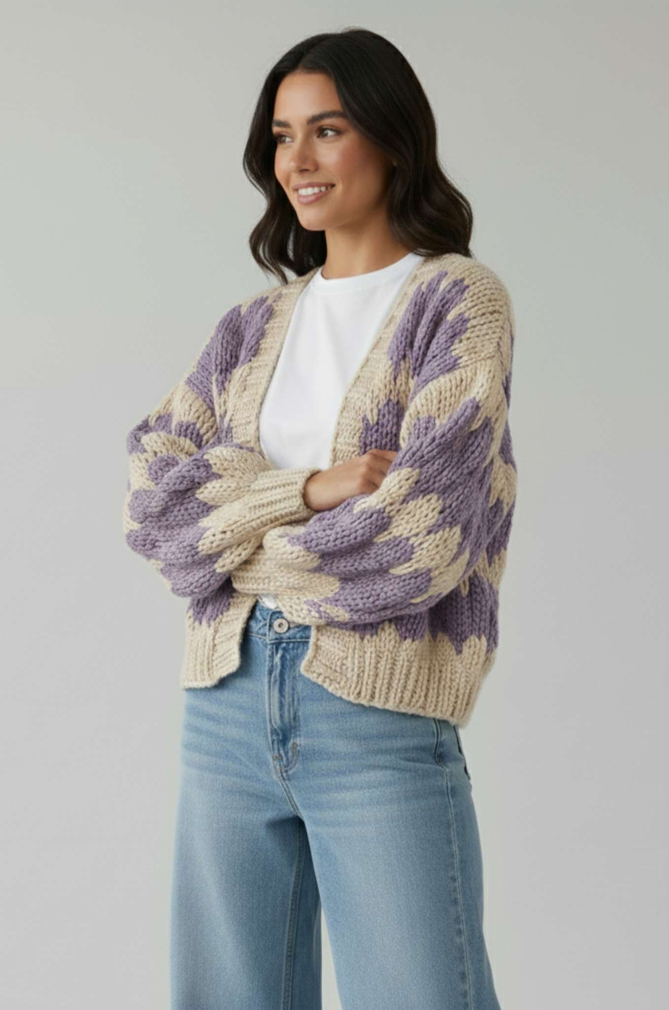 Vintage cropped cardigan – Y2K & pofmouw