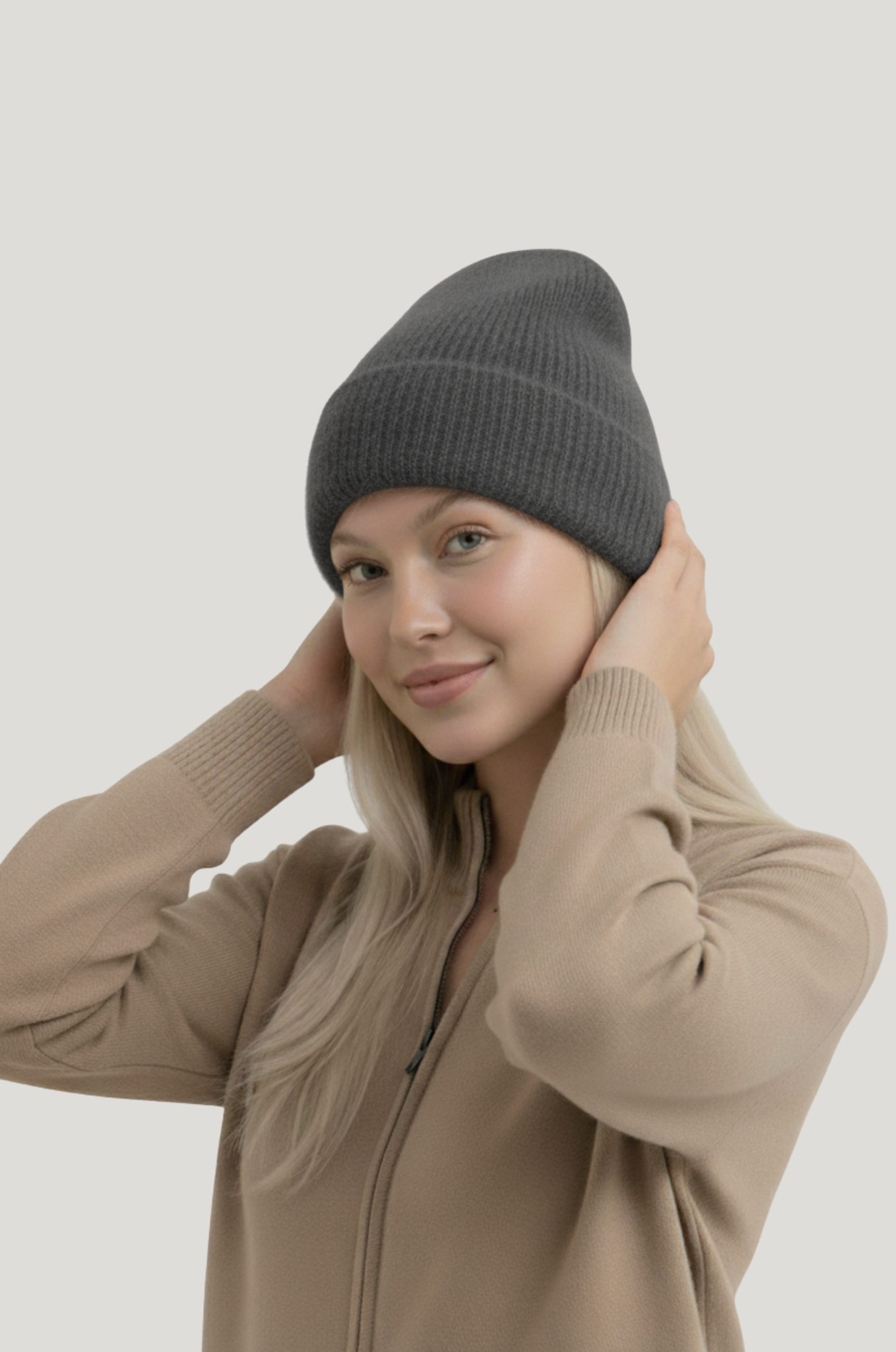 Zachte angora beanie – warm & zacht